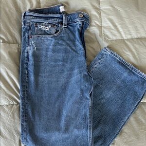 Abercrombie & Fitch Women's Straight Leg Blue Jeans